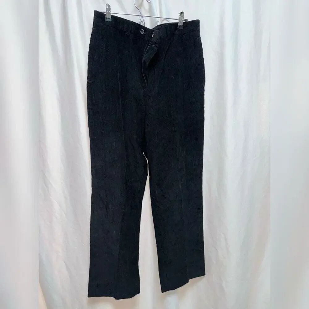 Jos A. Bank Black Corduroy Pants | Sz 34, NWT